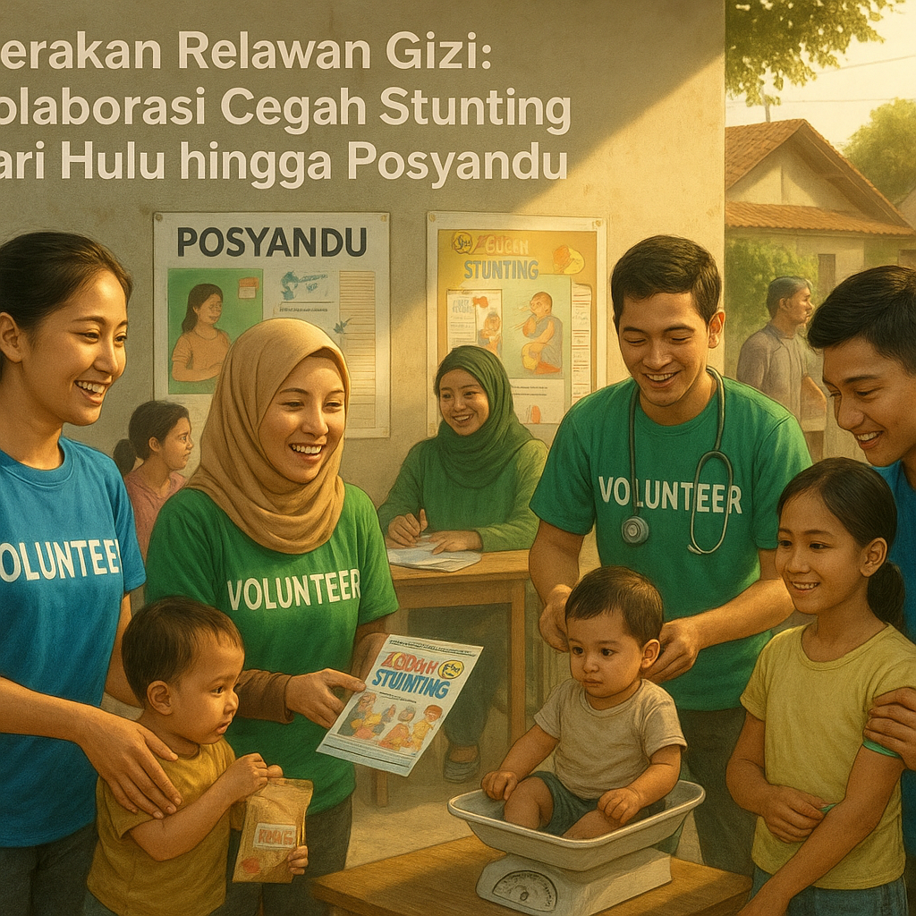 Gerakan Relawan Gizi: Kolaborasi Cegah Stunting dari Hulu hingga Posyandu