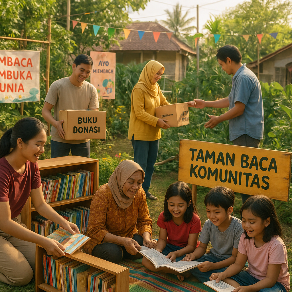 Kampung Literasi: Aksi Bersama Menumbuhkan Taman Baca Komunitas