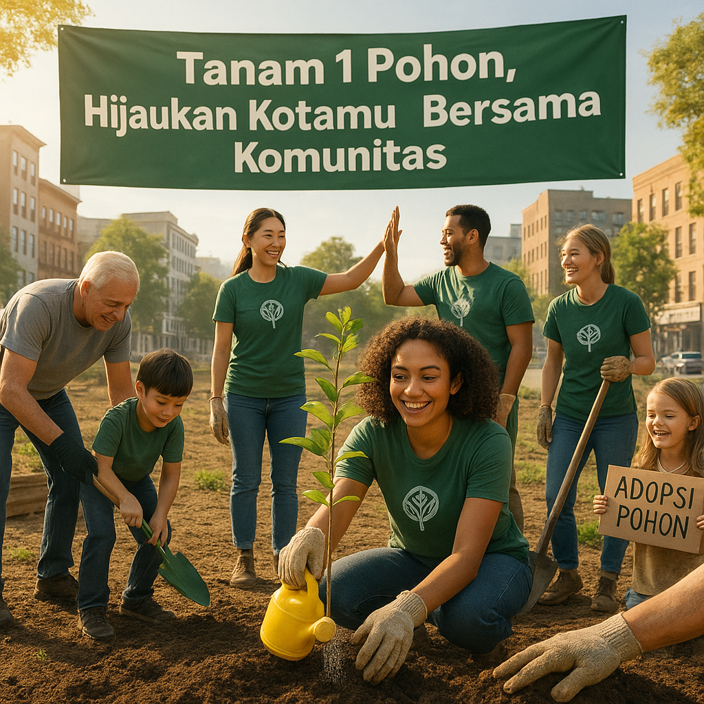 Tanam 1 Pohon, Hijaukan Kotamu Bersama Komunitas