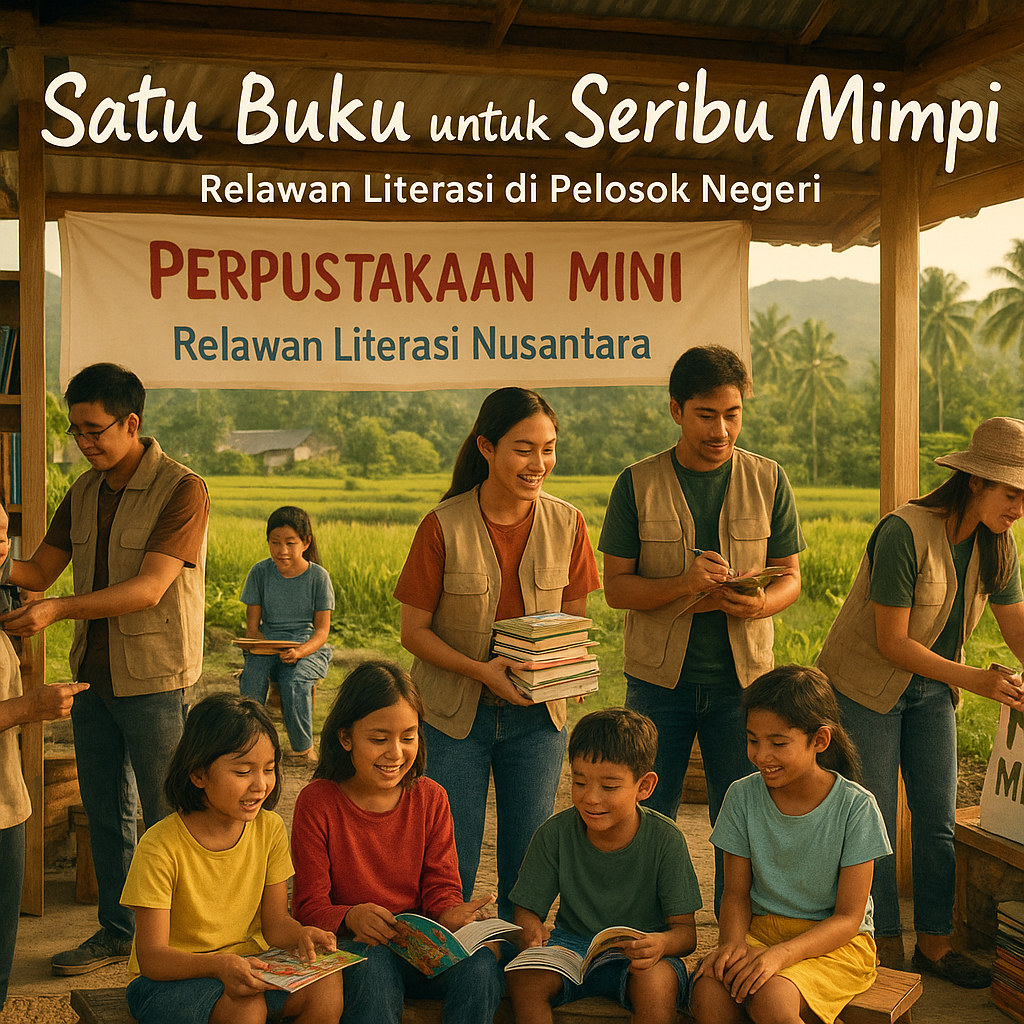 Satu Buku untuk Seribu Mimpi: Relawan Literasi di Pelosok Negeri