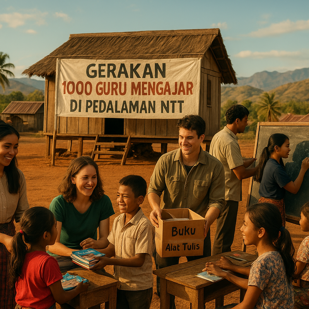 Gerakan 1000 Guru Mengajar di Pedalaman NTT