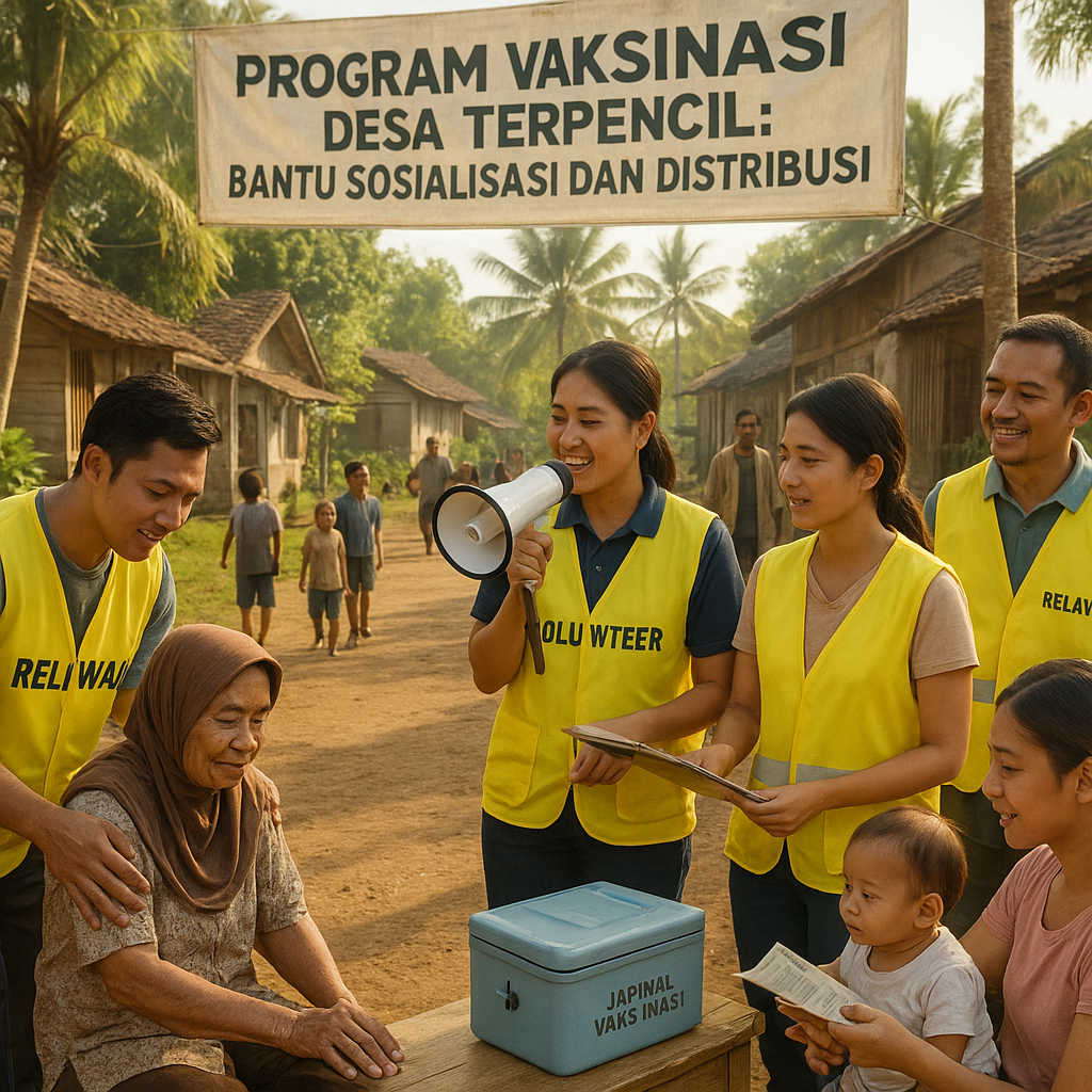 Program Vaksinasi Desa Terpencil: Bantu Sosialisasi dan Distribusi