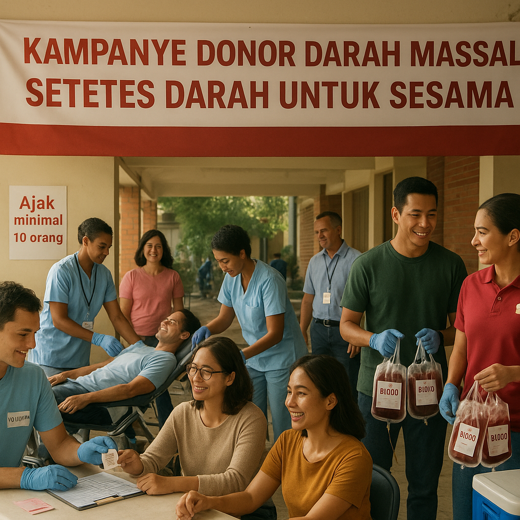 Kampanye Donor Darah Massal: Setetes Darah untuk Sesama