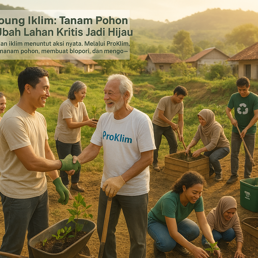 Kampung Iklim: Tanam Pohon dan Ubah Lahan Kritis Jadi Hijau