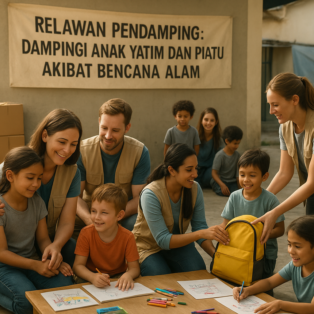 Relawan Pendamping: Dampingi Anak Yatim dan Piatu Akibat Bencana Alam