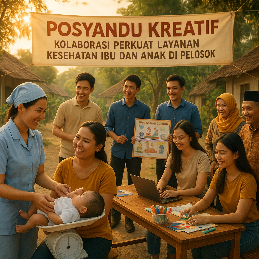 Posyandu Kreatif: Kolaborasi Perkuat Layanan Kesehatan Ibu dan Anak di Pelosok