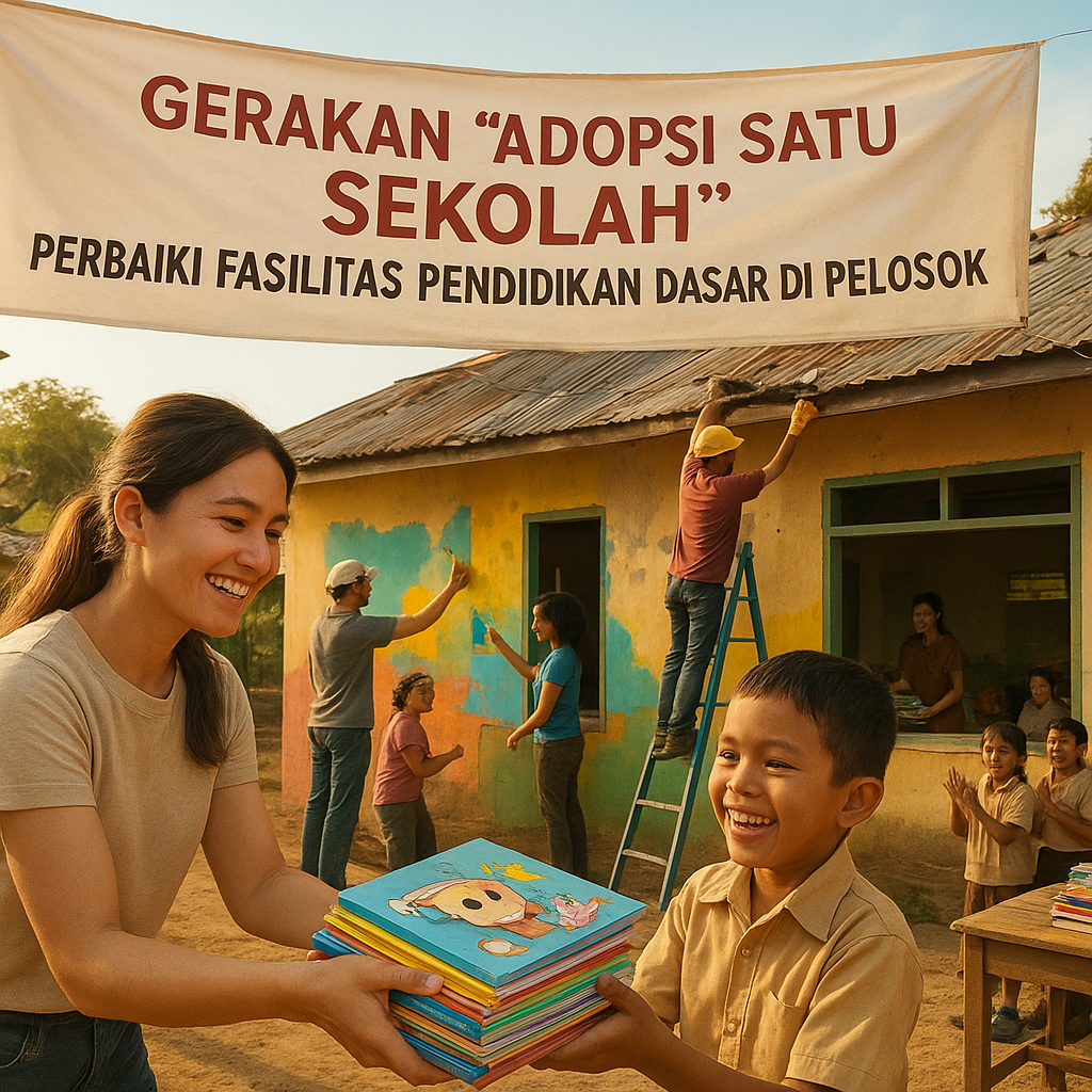 Gerakan 'Adopsi Satu Sekolah': Perbaiki Fasilitas Pendidikan Dasar di Pelosok
