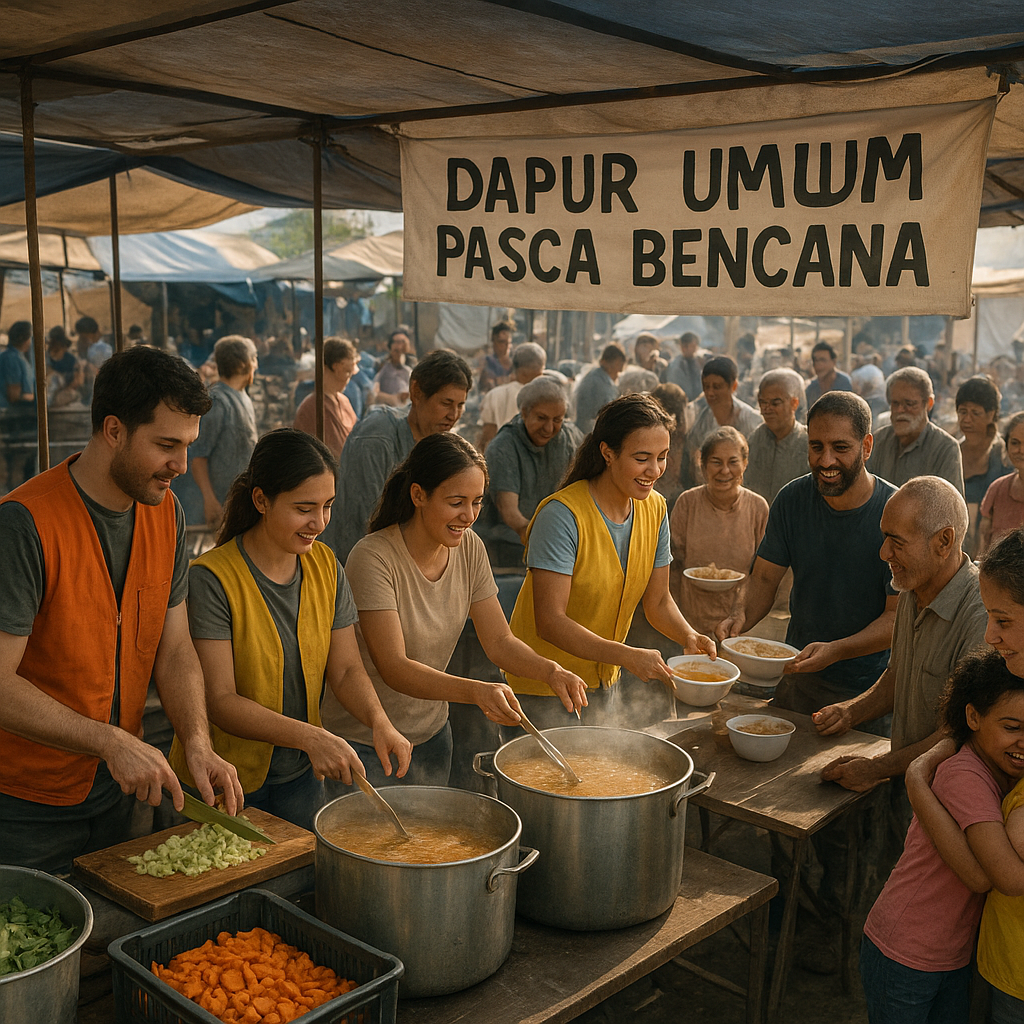 Dapur Umum Pasca Bencana: Solidaritas Nyata untuk Tetangga yang Terdampak