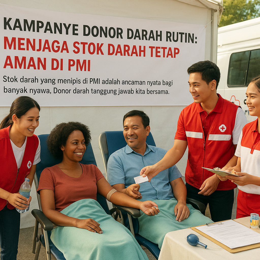 Kampanye Donor Darah Rutin: Menjaga Stok Daran Tetap Aman di PMI
