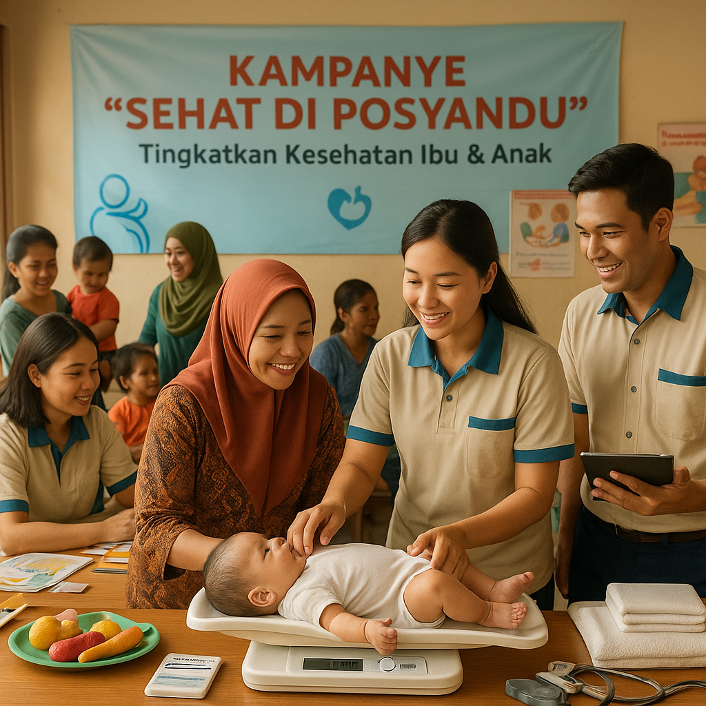 Kampanye 'Sehat di Posyandu' Tingkatkan Kesehatan Ibu & Anak