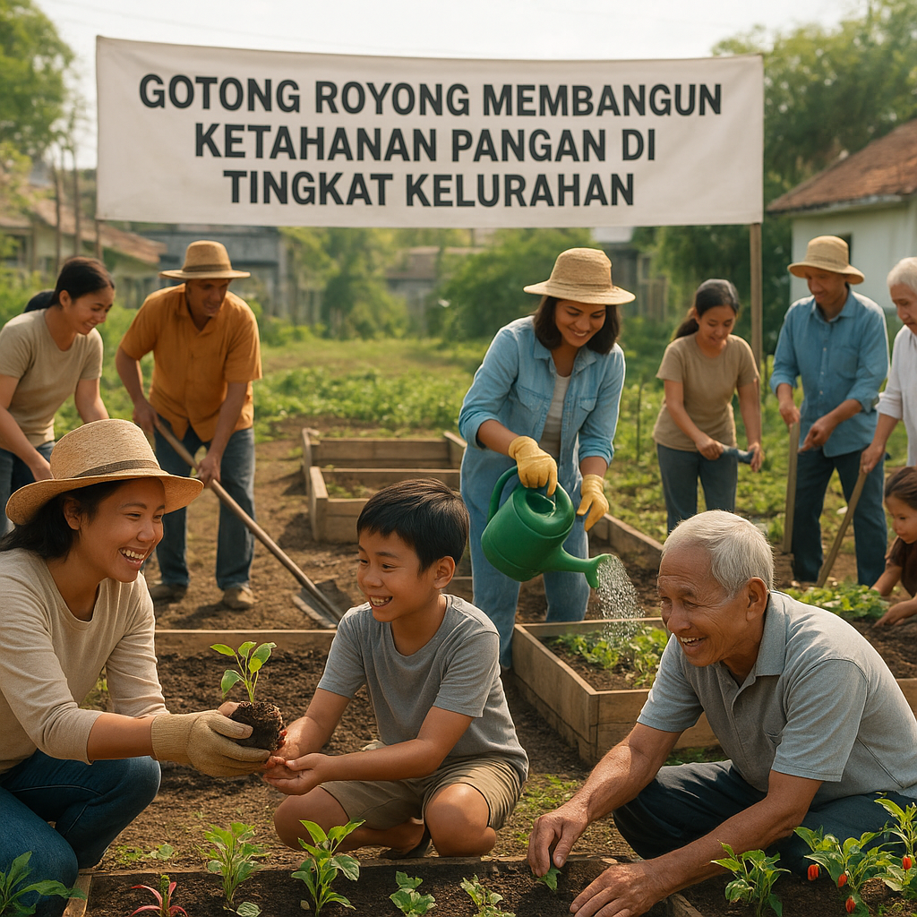 Gotong Royong Membangun Ketahanan Pangan di Tingkat Kelurahan