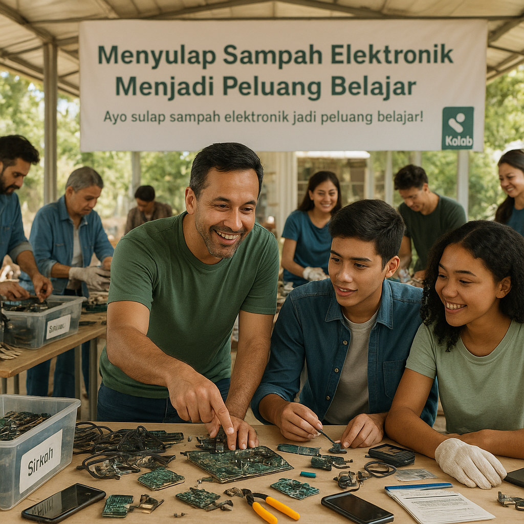 Menyulap Sampah Elektronik Menang Jadi Peluang Belajar