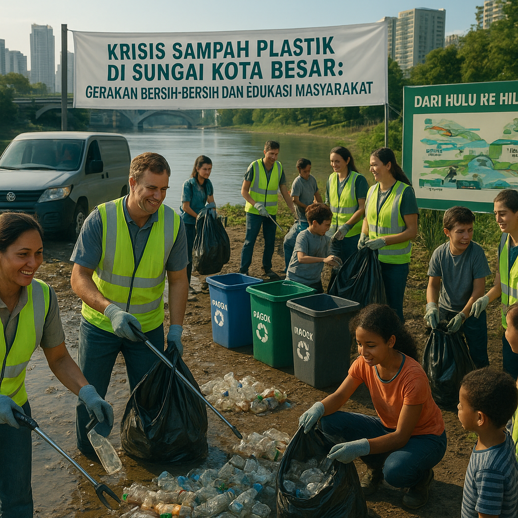 Krisis Sampah Plastik di Sungai Kota Besar: Gerakan Bersih-bersih dan Edukasi Masyarakat