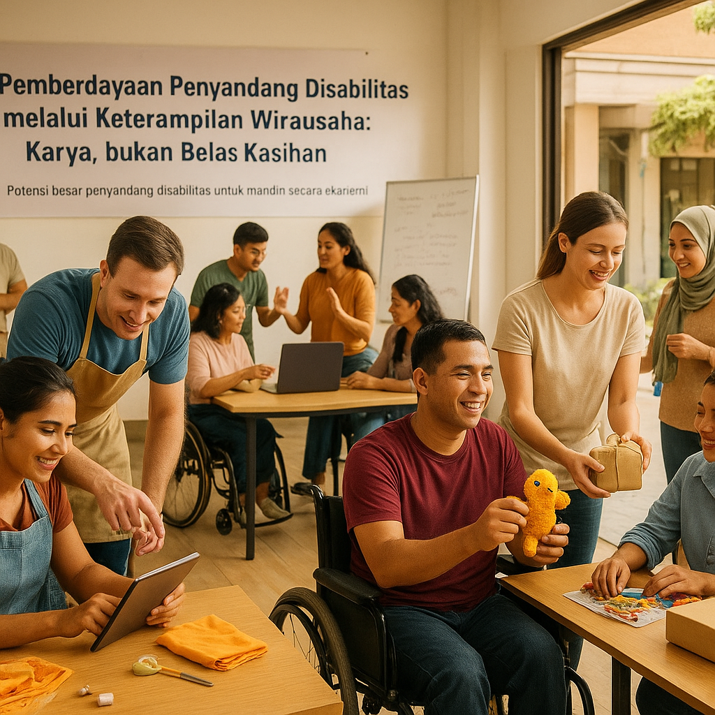 Pemberdayaan Penyandang Disabilitas melalui Keterampilan Wirausaha: Karya, bukan Belas Kasihan