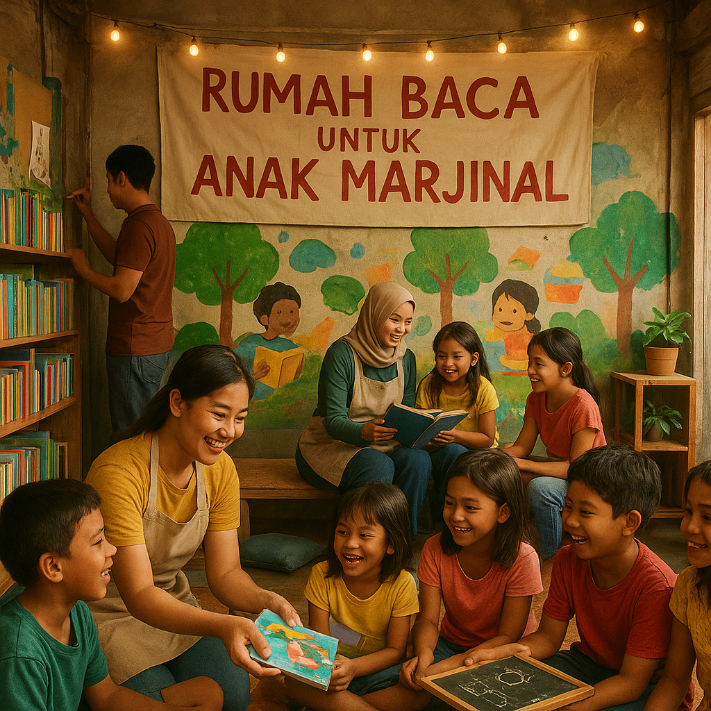 Rumah Baca untuk Anak Marjinal: Ubah Ruang Terbatas Jadi Surga Belajar