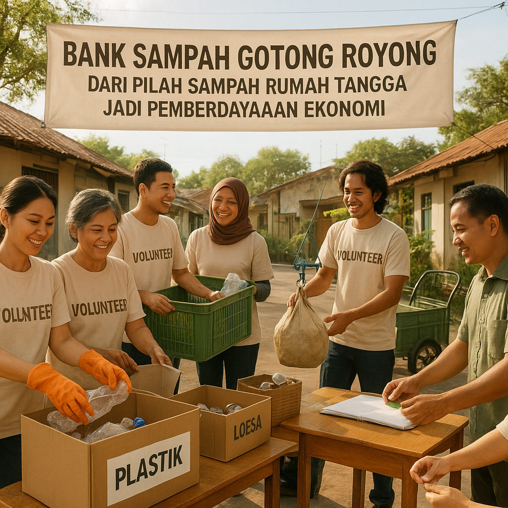 Bank Sampah Gotong Royong: Dari Pilah Sampah Rumah Tangga Jadi Pemberdayaan Ekonomi