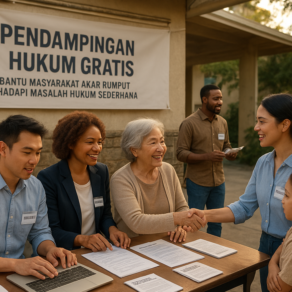 Pendampingan Hukum Gratis: Bantu Masyarakat Akar Rumput Hadapi Masalah Hukum Sederhana