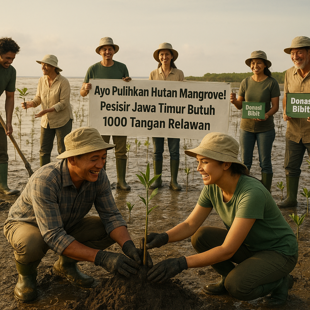 Ayo Pulihkan Hutan Mangrove! Pesisir Jawa Timur Butuh 1000 Tangan Relawan