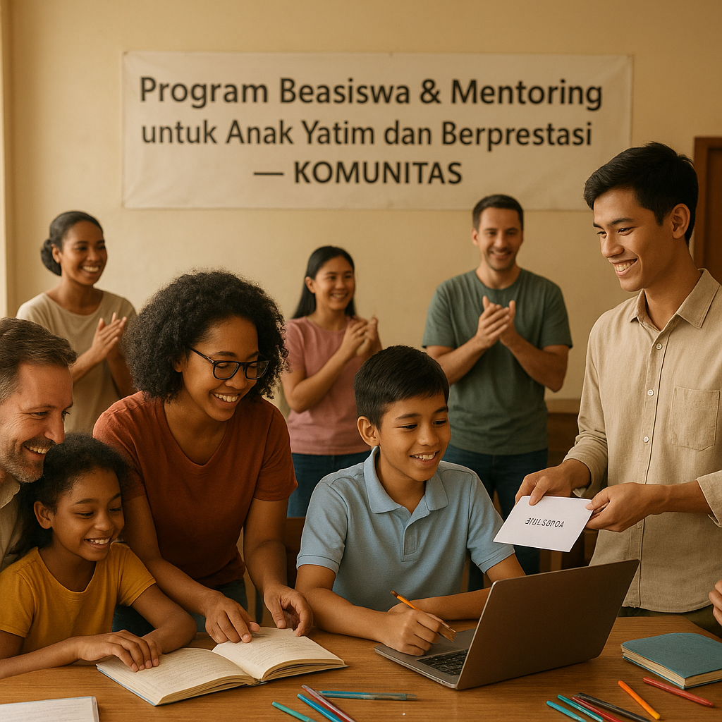Program Beasiswa Mentoring untuk Anak Yatim dan Berprestasi dari Komunitas