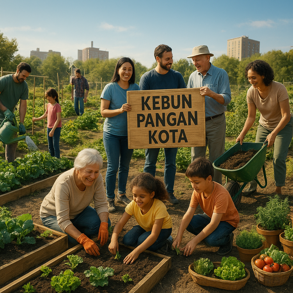 Kolaborasi Warga Ubah Lahan Tidur Jadi 'Kebun Pangan Kota'