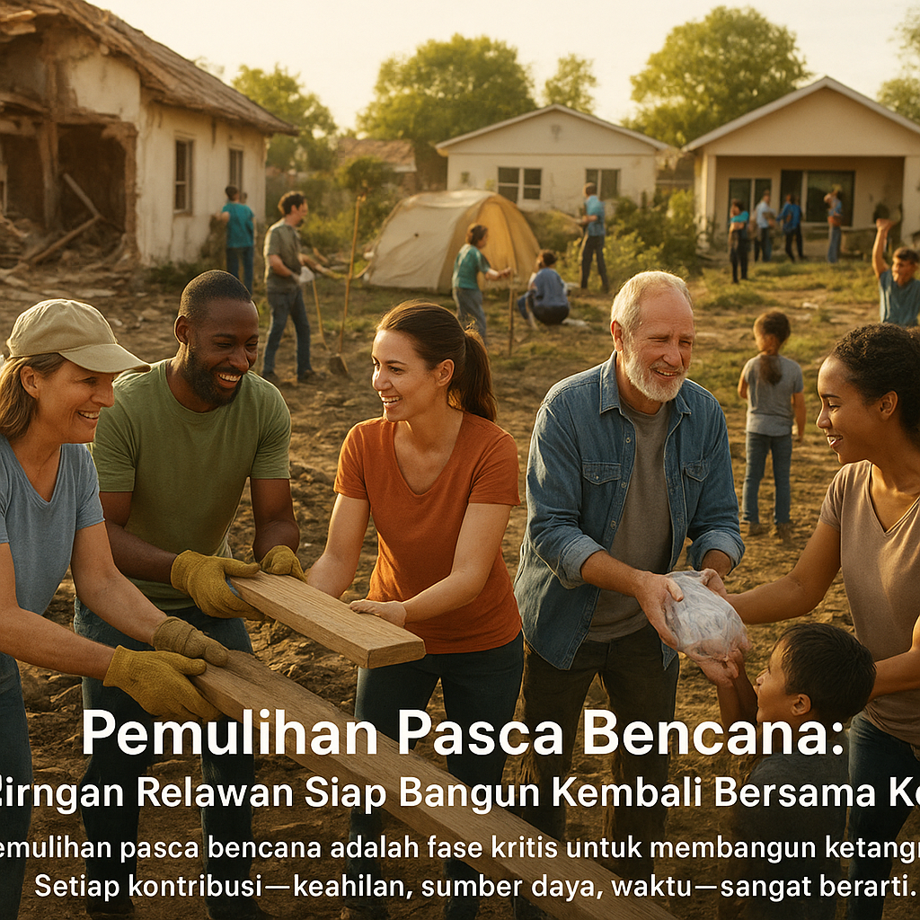 Pemulihan Pasca Bencana: Jaringan Relawan Siap Bangun Kembali Bersama Korban
