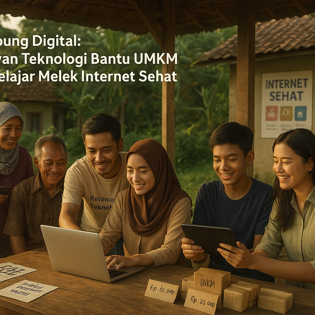 Kampung Digital: Relawan Teknologi Bantu UMKM dan Pelajar Melek Internet Sehat