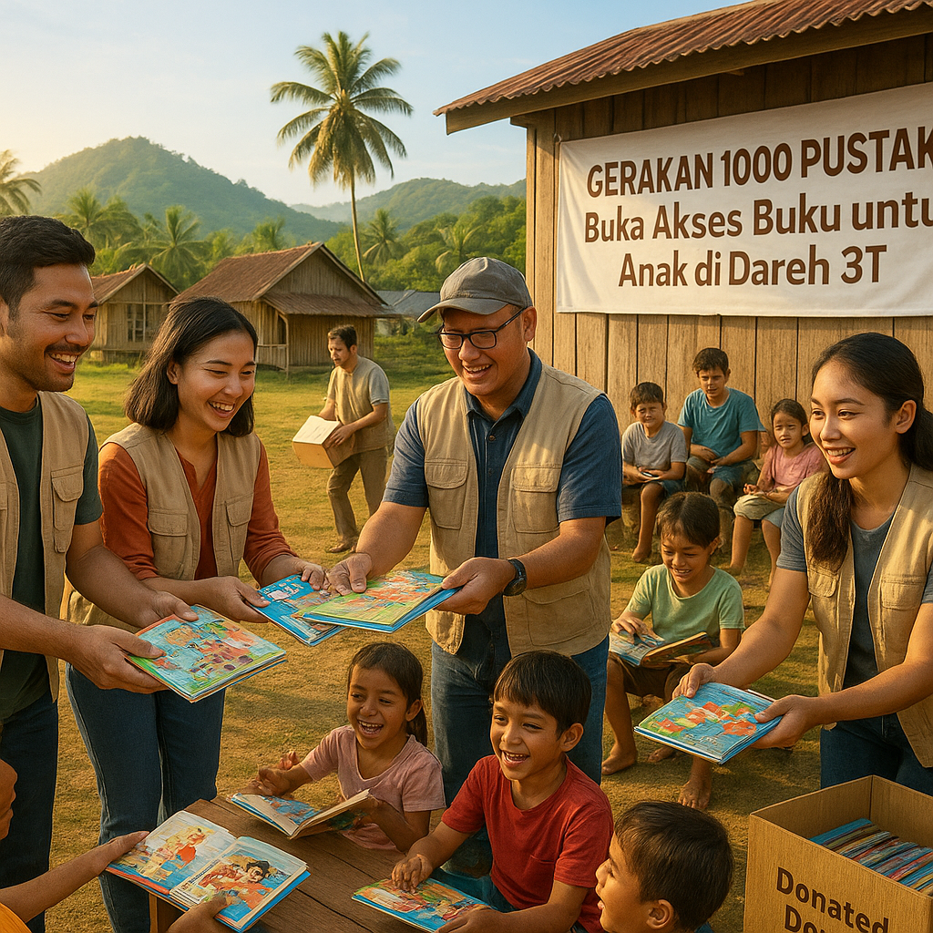 Gerakan 1000 Pustaka: Buka Akses Buku untuk Anak di Daerah 3T