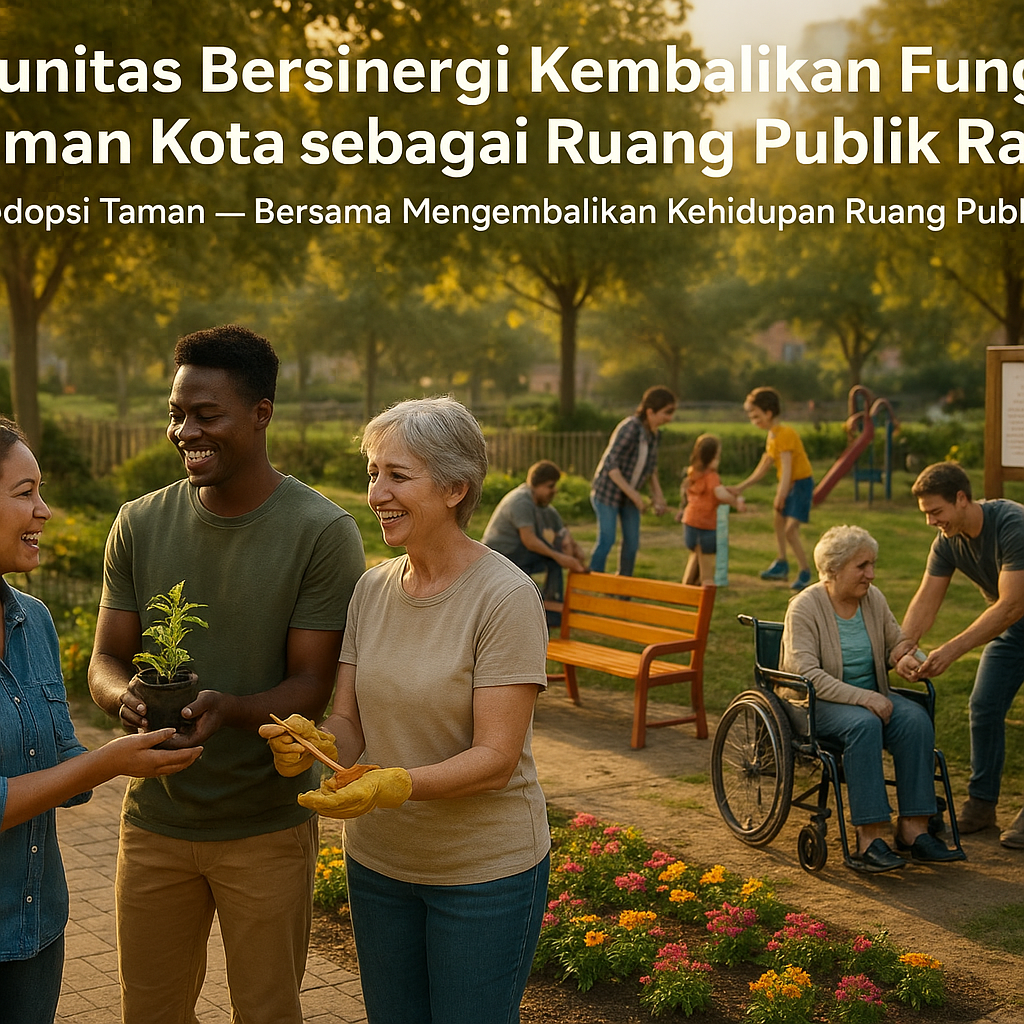 Komunitas Bersinergi Kembalikan Fungsi Taman Kota sebagai Ruang Publik Ramah