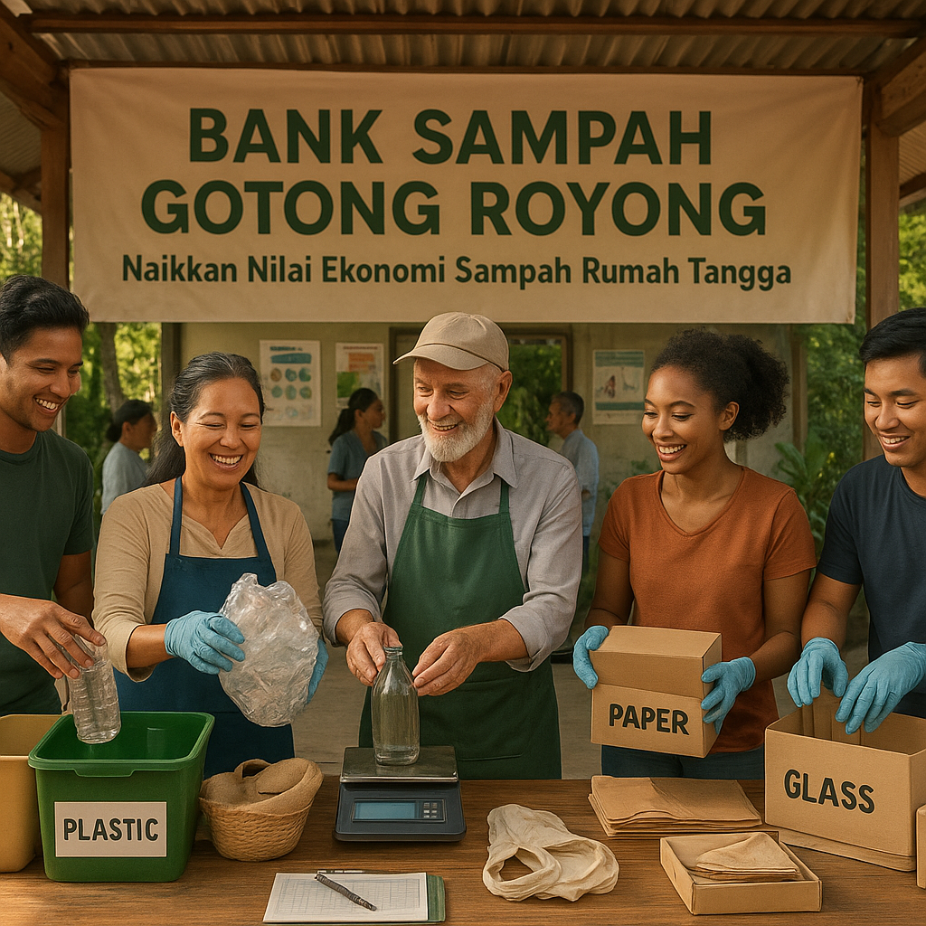 Bank Sampah Gotong Royong: Naikkan Nilai Ekonomi Sampah Rumah Tangga