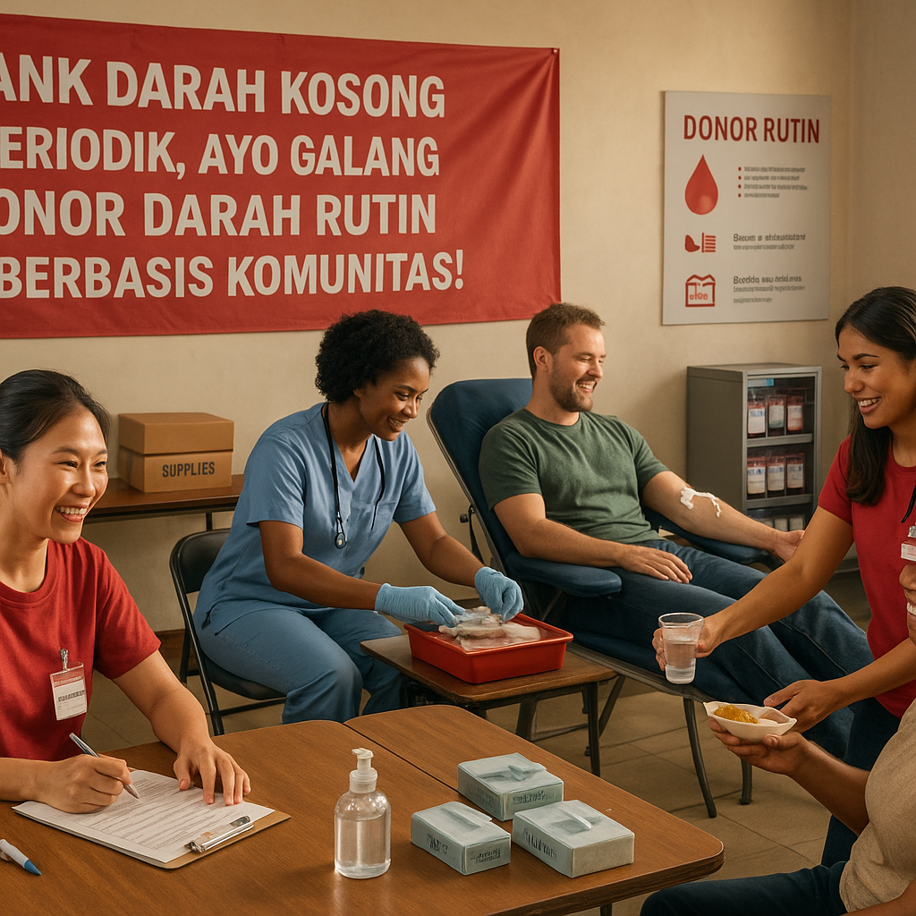 Bank Darah Kosong Periodik, Ayo Galang Donor Darah Rutin Berbasis Komunitas!