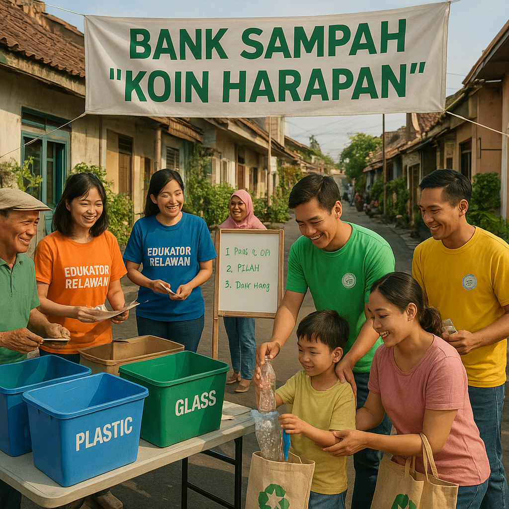 Bank Sampah 'Koin Harapan' Butuh Relawan Edukator di Tingkat RT