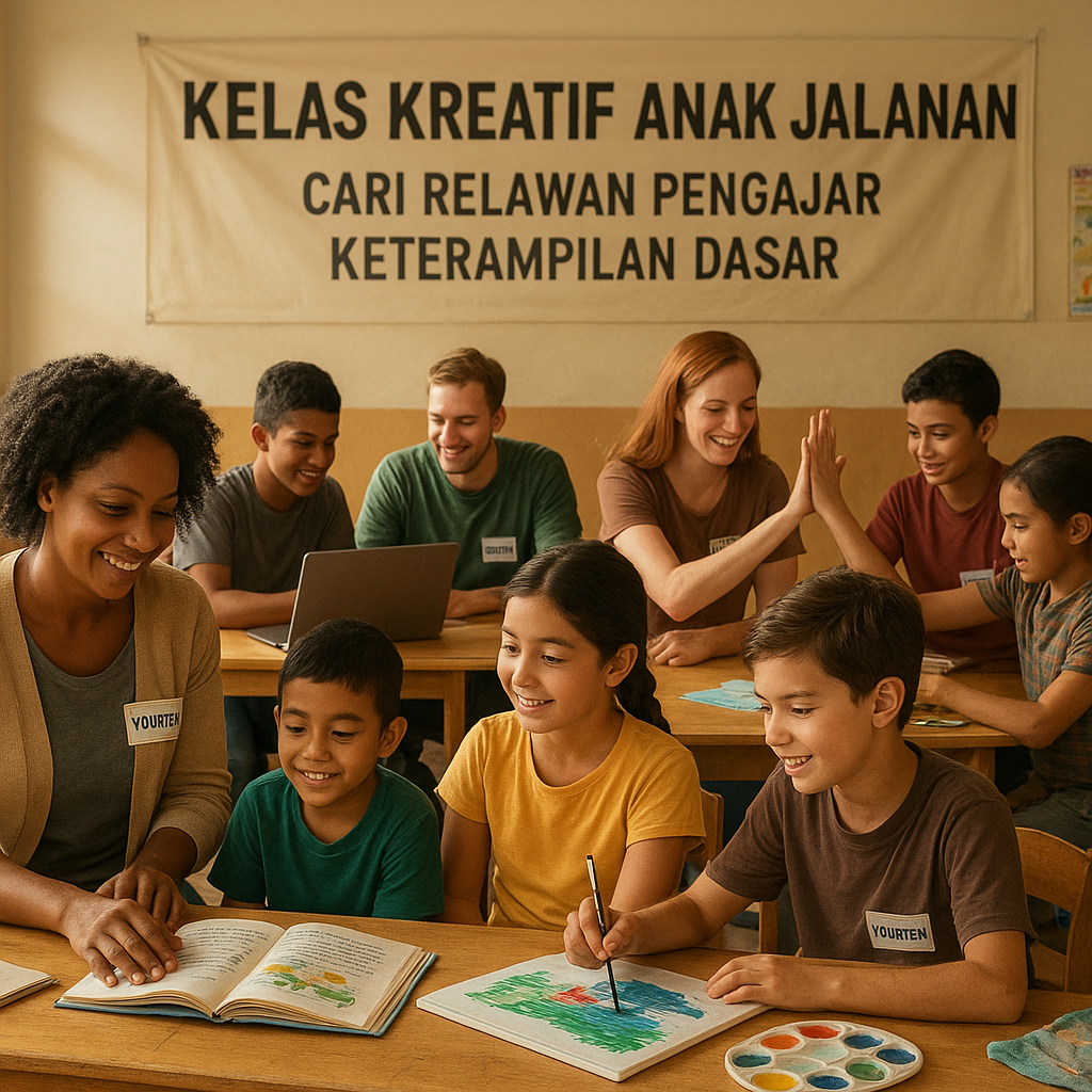 Kelas Kreatif Anak Jalanan: Cari Relawan Pengajar Keterampilan Dasar