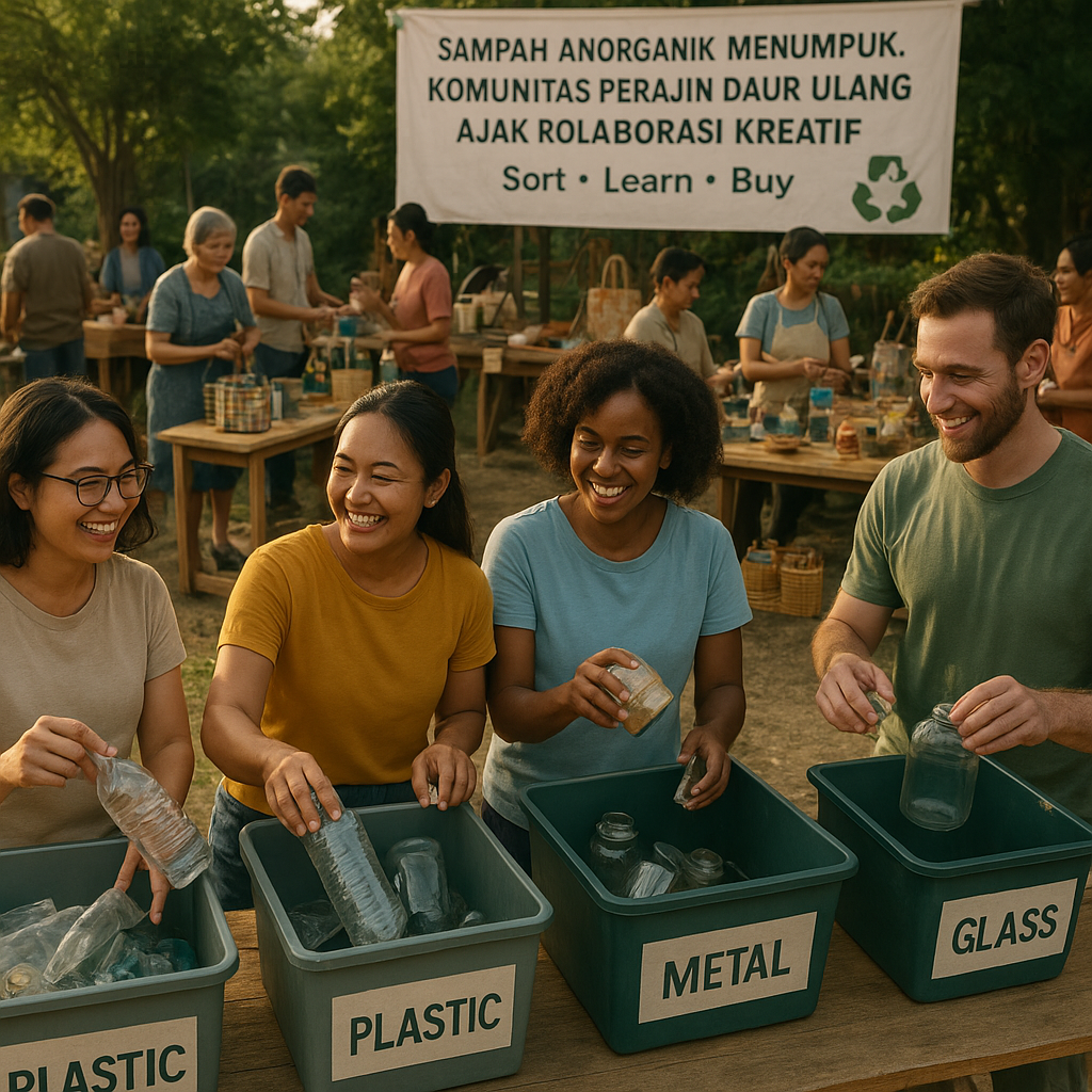 Sampah Anorganik Menumpuk, Komunitas Perajin Daur Ulang Ajak Kolaborasi Kreatif