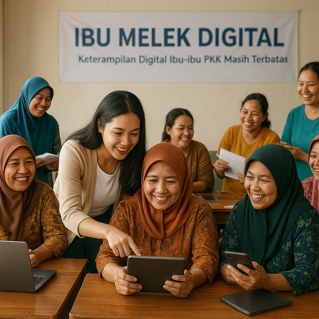 Keterampilan Digital Ibu-ibu PKK Masih Terbatas, Program 'Ibu Melek Digital' Bisa Digenjot