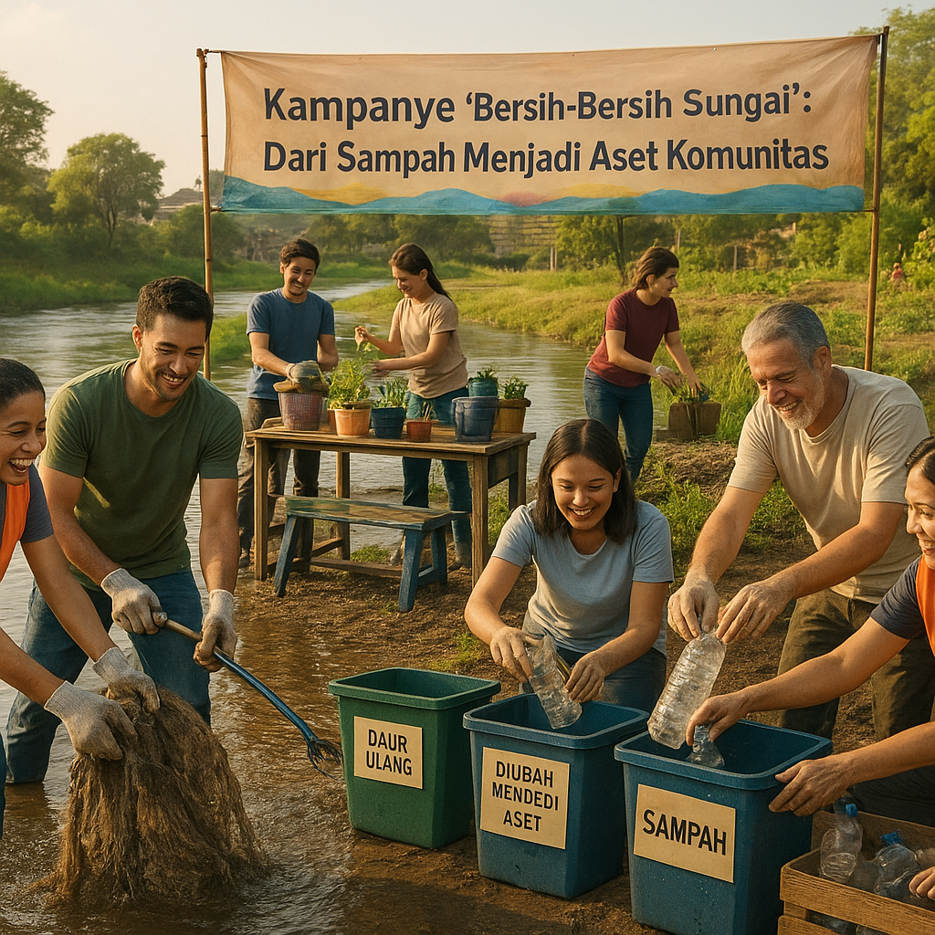 Kampanye 'Bersih-Bersih Sungai': Dari Sampah Menjadi Aset Komunitas
