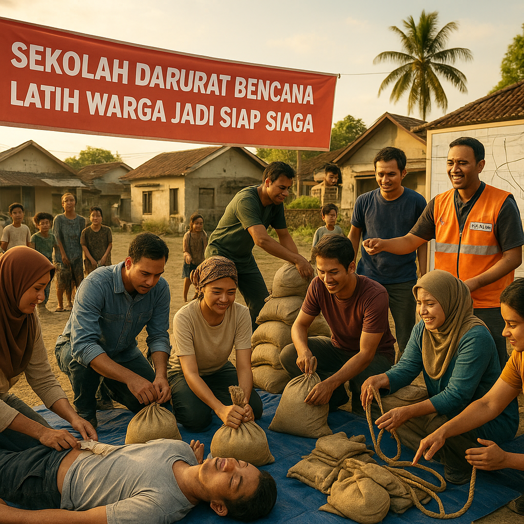 Sekolah Darurat Bencana: Latih Warga Jadi Siap Siaga