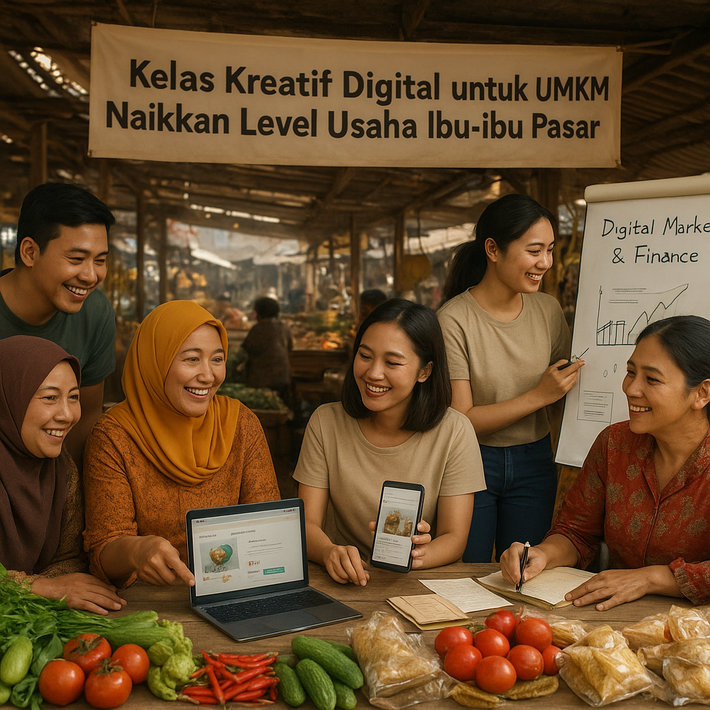 Kelas Kreatif Digital untuk UMKM: Naikkan Level Usaha Ibu-ibu Pasar