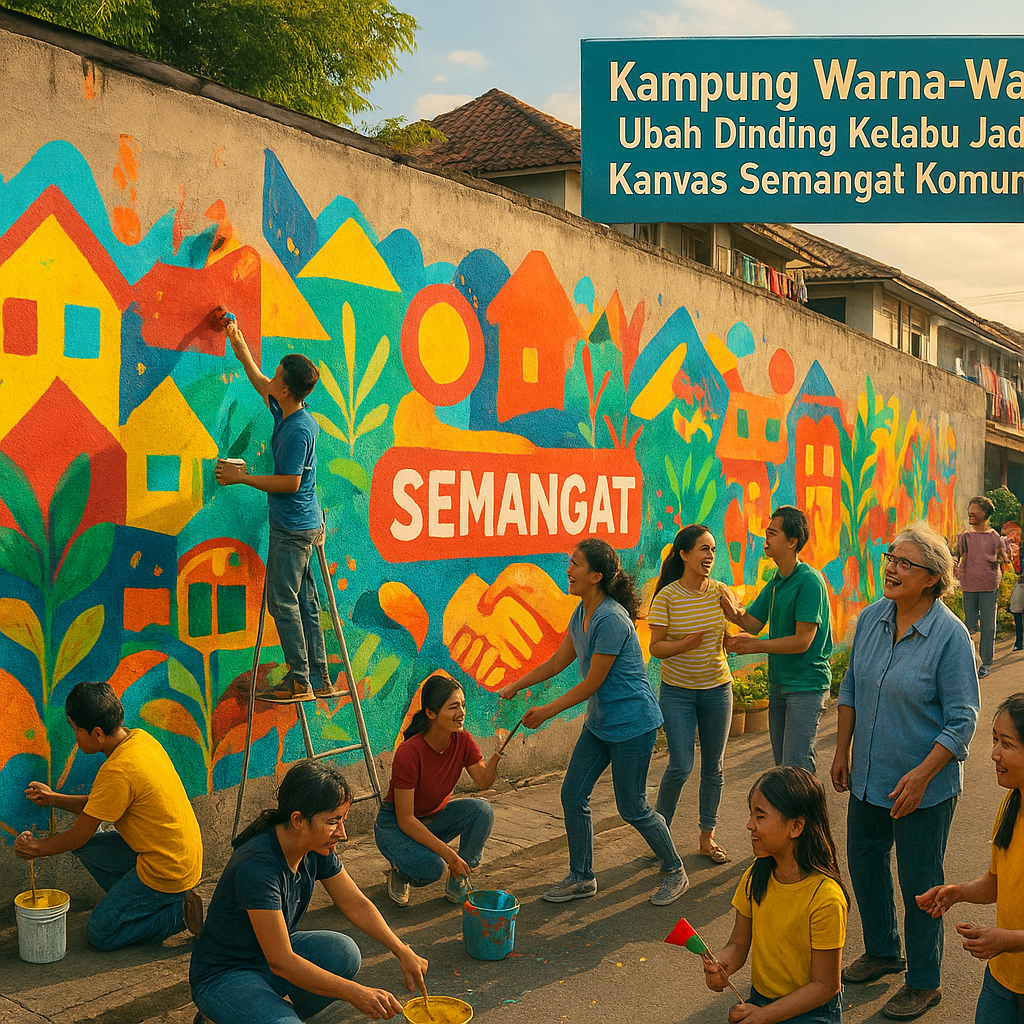 Kampung Warna-Warni: Ubah Dinding Kelabu Jadi Kanvas Semangat Komunitas