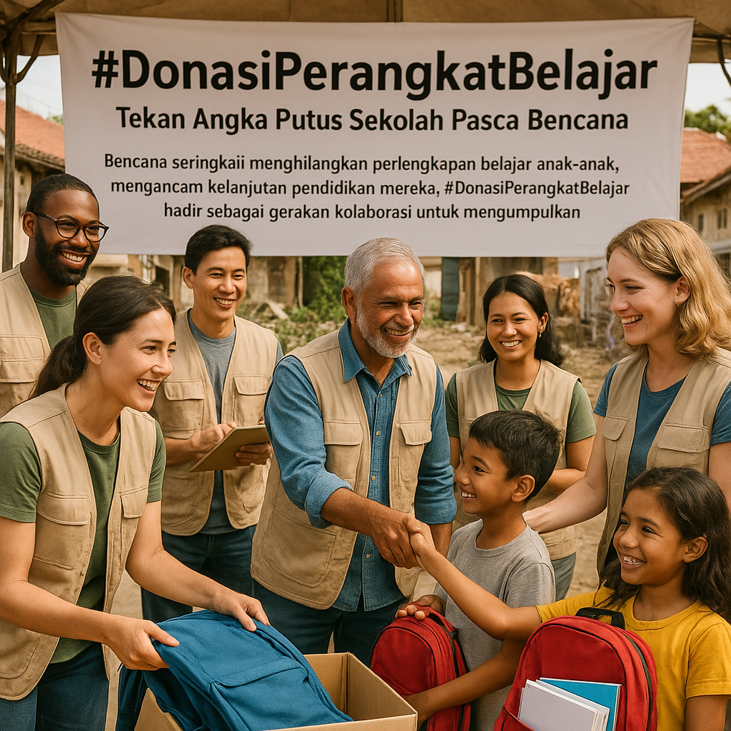 Aksi #DonasiPerangkatBelajar: Tekan Angka Putus Sekolah Pasca Bencana