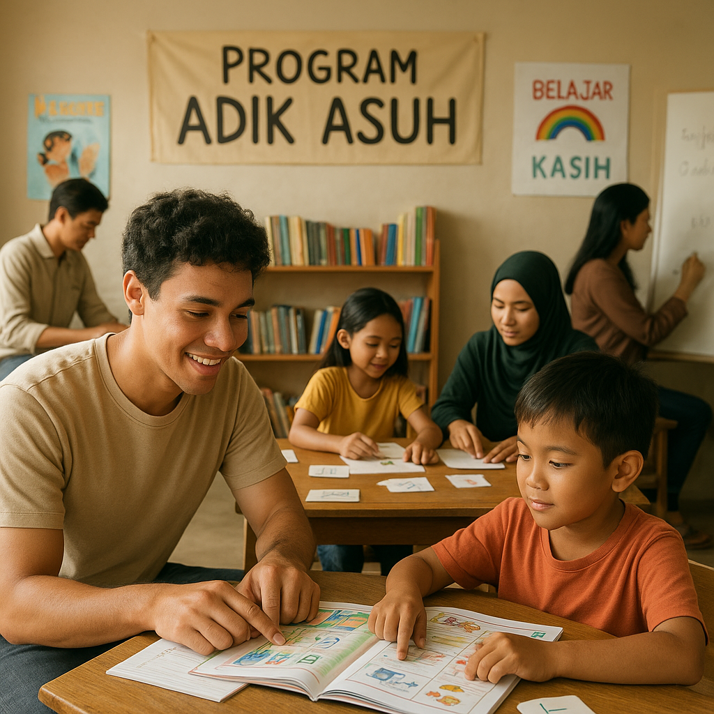Program 'Adik Asuh' Mahasiswa untuk Bimbingan Belajar Anak-anak Marjinal