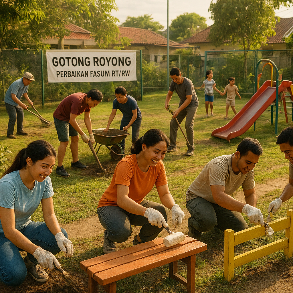 Perbaikan Fasum RT/RW: Gotong Royong Perbaiki Taman dan Lapangan Komunitas