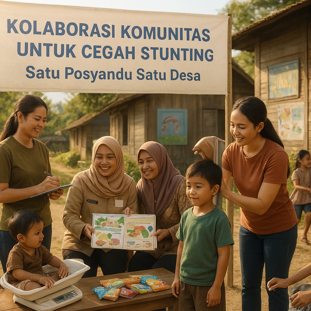 Kolaborasi Komunitas untuk Cegah Stunting, Satu Posyandu Satu Desa