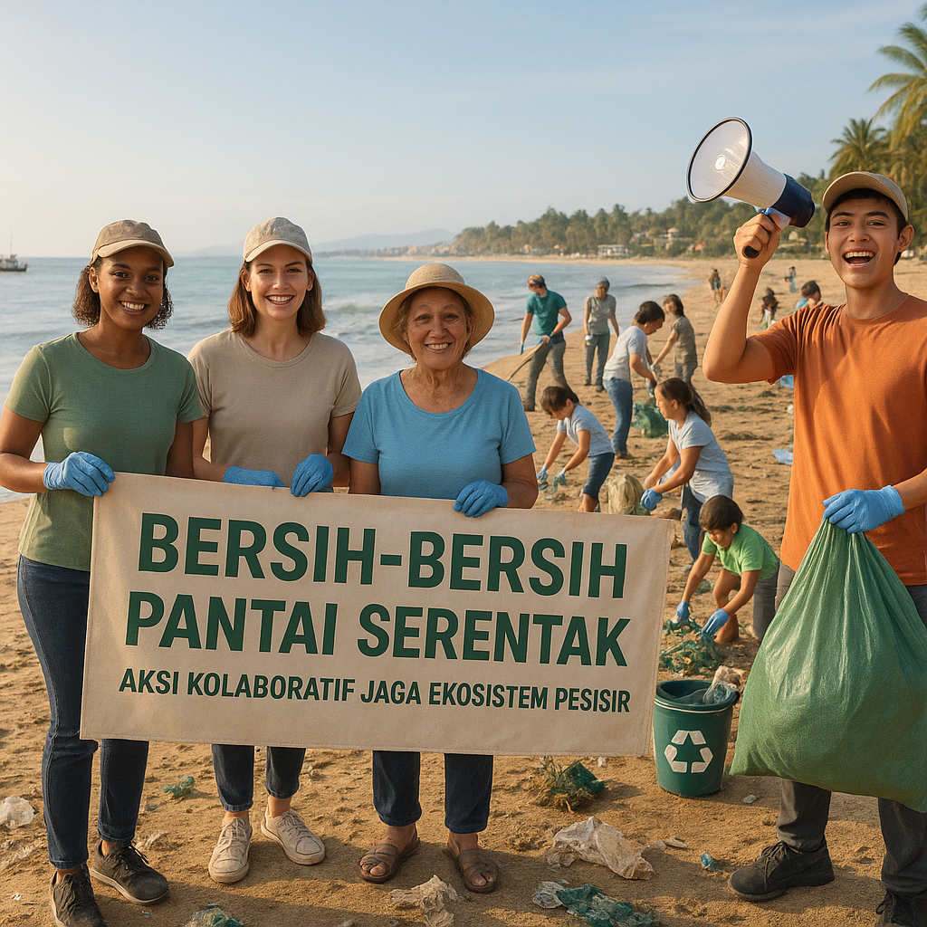Bersih-Bersih Pantai Serentak: Aksi Kolaboratif Jaga Ekosistem Pesisir