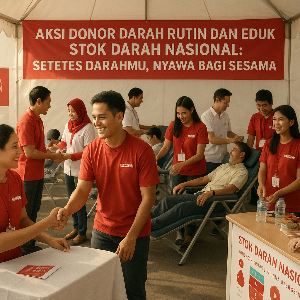 Aksi Donor Darah Rutin dan Edukasi Stok Darah Nasional: Setetes Darahmu, Nyawa bagi Sesama