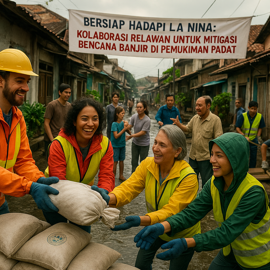 Bersiap Hadapi La Nina: Kolaborasi Relawan untuk Mitigasi Bencana Banjir di Pemukiman Padat