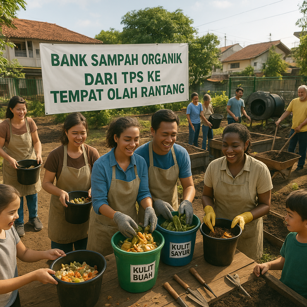 Dari TPS ke Tempat Olah Rantang: Kolaborasi Atasi Sampah Organik di Lingkungan