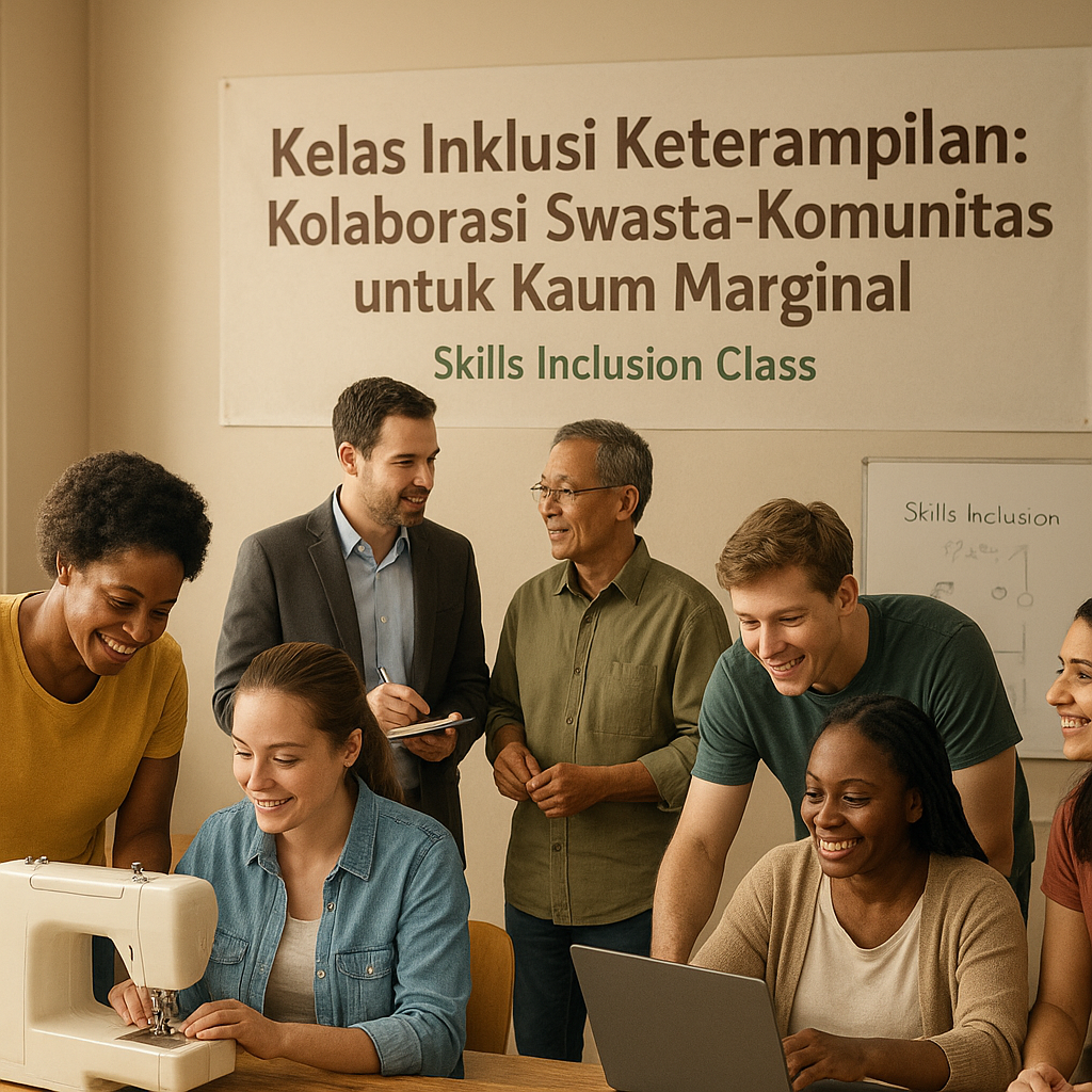Kelas Inklusi Keterampilan: Kolaborasi Swasta-Komunitas untuk Kaum Marginal