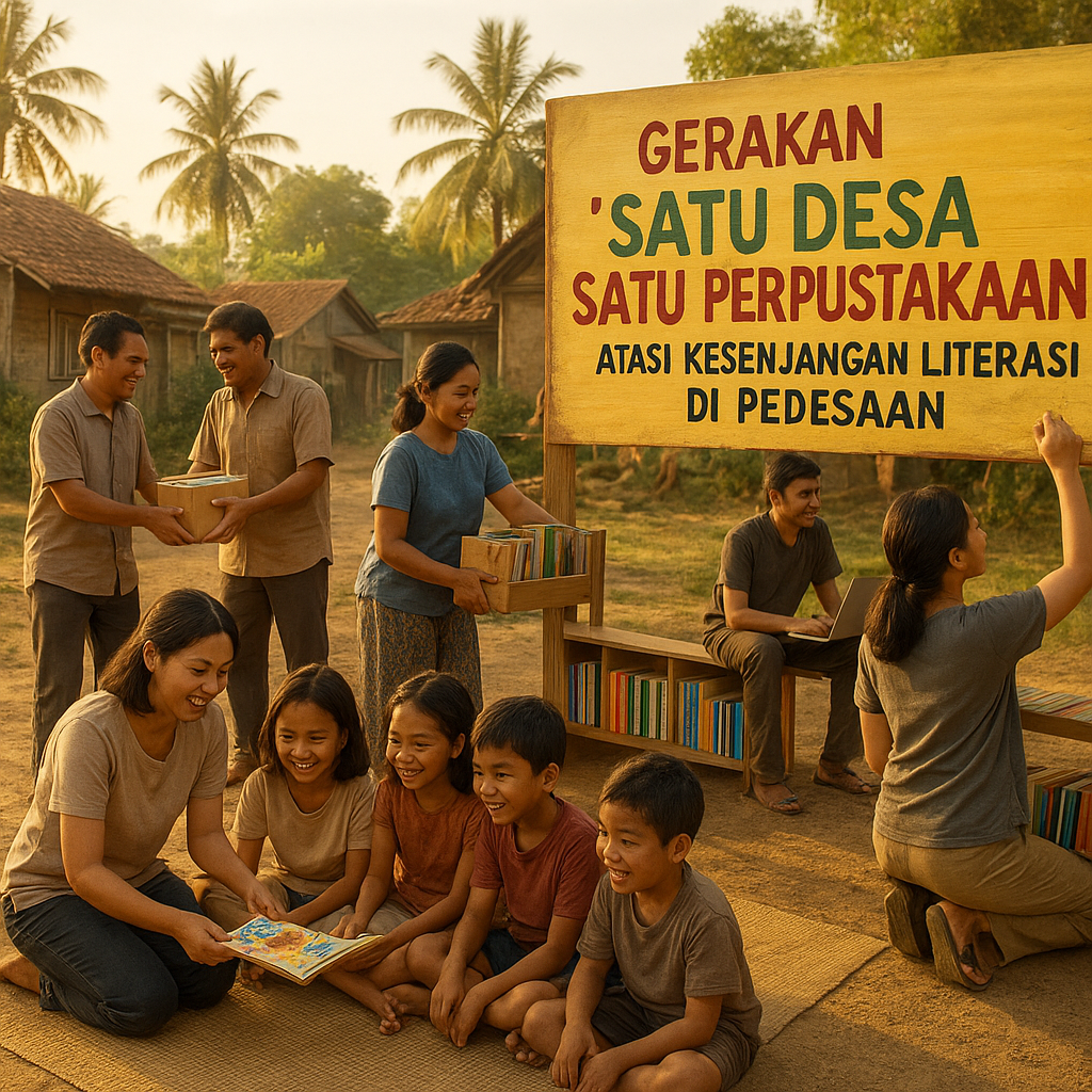 Gerakan 'Satu Desa Satu Perpustakaan': Atasi Kesenjangan Literasi di Pedesaan