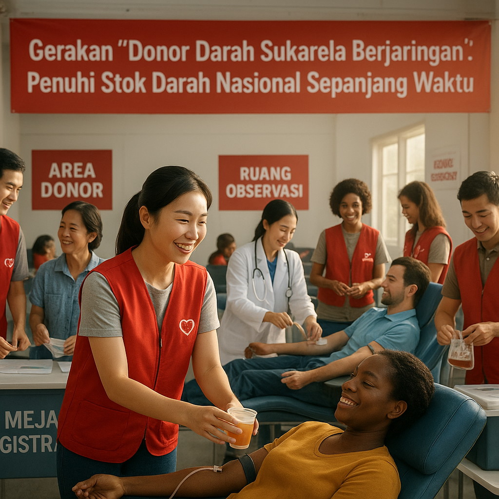 Gerakan 'Donor Darah Sukarela Berjaringan': Penuhi Stok Darah Nasional Sepanjang Waktu