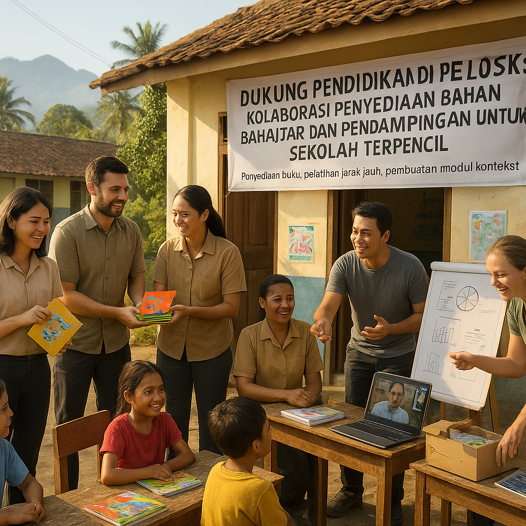 Dukung Pendidikan di Pelosok: Kolaborasi Penyediaan Bahan Belajar dan Pendampingan untuk Sekolah Terpencil